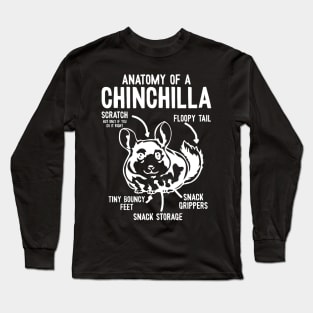 Anatomy Of A Chinchilla - Chinchillas Long Sleeve T-Shirt